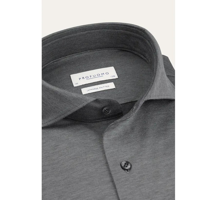 Overhemd Japanse Knitted Grey (PPXH30020G)