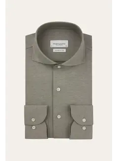 Profuomo Overhemd Japanse Knitted Brown (PPXH30020B)