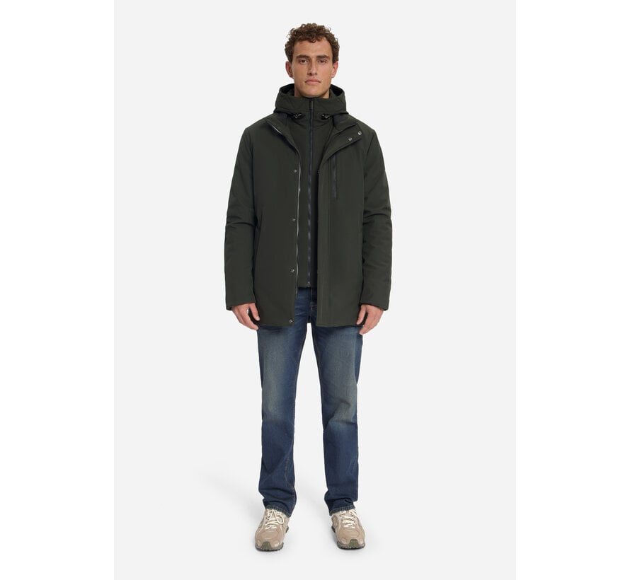 No Excess Jacket Hooded Softshell Dark Army (33630818SN - 059)
