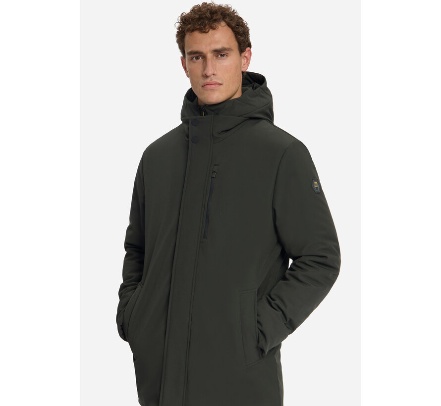 No Excess Jacket Hooded Softshell Dark Army (33630818SN - 059)