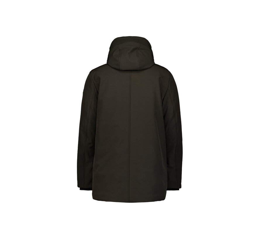 No Excess Jacket Hooded Softshell Dark Army (33630818SN - 059)
