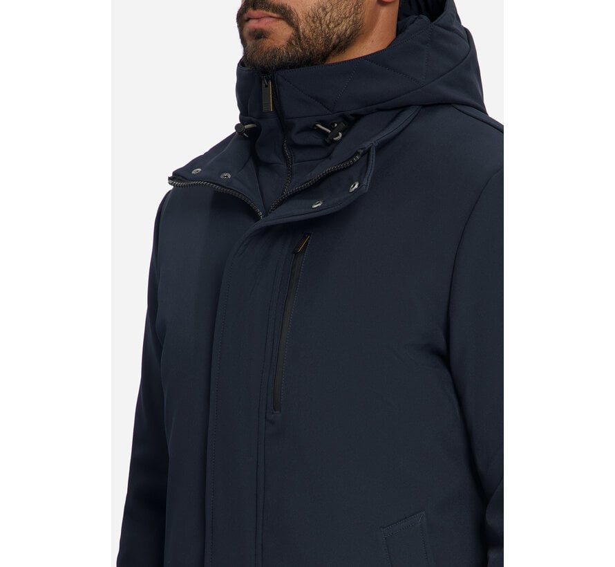 No Excess Jacket Hooded Softshell Dark Night (33630818SN - 078)