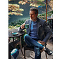A Fish Named Fred Colbert Blazer Two Tone Rib Jeans Blue (34.106 - 608)