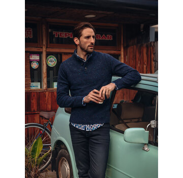 A Fish Named Fred Jumper Knitted Navy (34.504 - 604)