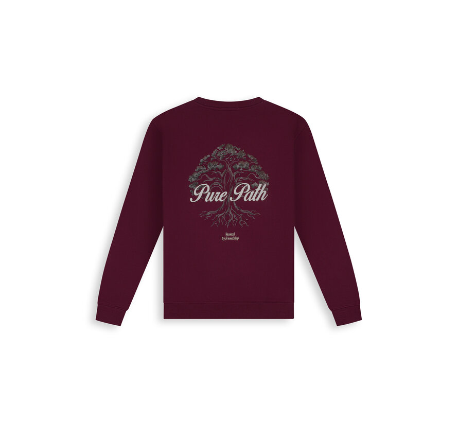 Pure Path Sweater Rooted Tree Wine Red (26030301 - 107)