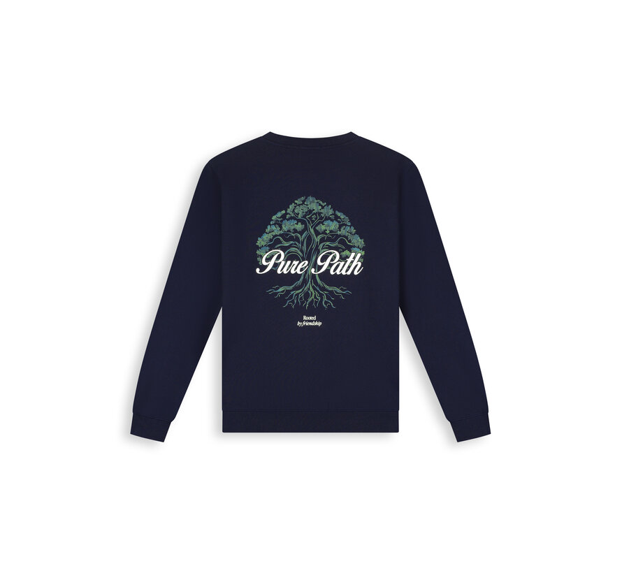 Pure Path Sweater Rooted Tree Dark Navy (26030301 - 57)