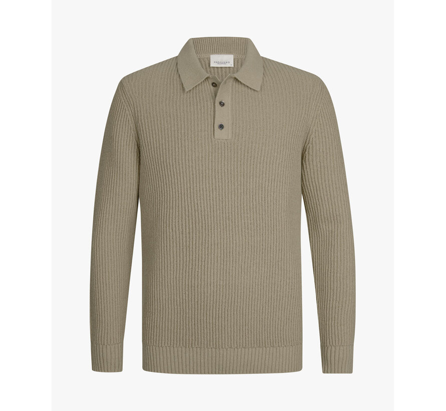 Longsleeve Polo Beige (PPXJ10017A)