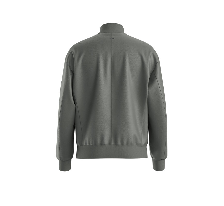 Orange Leren Jas Open Grey (50552151 - 076)