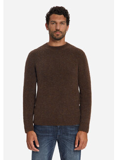No Excess No Excess Pullover Crewneck Boucle Melange With Wool Dark Brown (33210808 - 042)