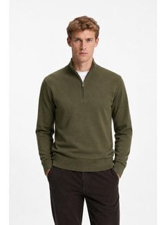 HUGO BOSS Hugo Boss Black Half Zip Trui H-Ebenji Merino Open Green (50565499 - 347)