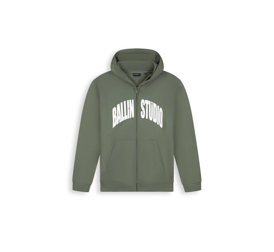 Ballin Hooded Sweat Vest Studio Dark Army (26019310 - 11)