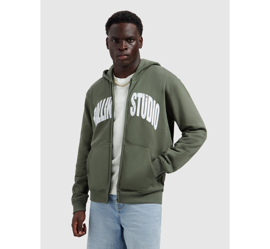 Ballin Hooded Sweat Vest Studio Dark Army (26019310 - 11)
