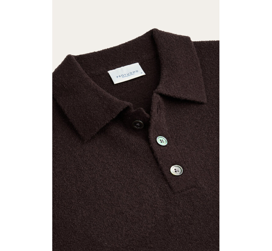 Profuomo Polo Longsleeve Aubergine (PPXJ30041G)