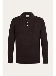 Profuomo Polo Longsleeve Aubergine (PPXJ30041G)