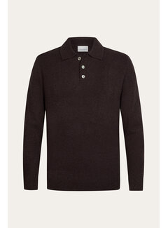 Profuomo Profuomo Polo Longsleeve Aubergine (PPXJ30041G)
