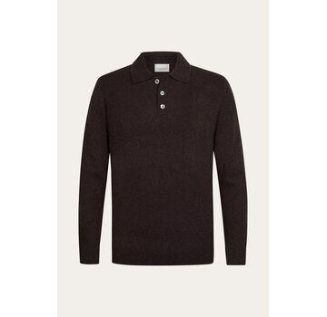 Profuomo Polo Longsleeve Aubergine (PPXJ30041G)
