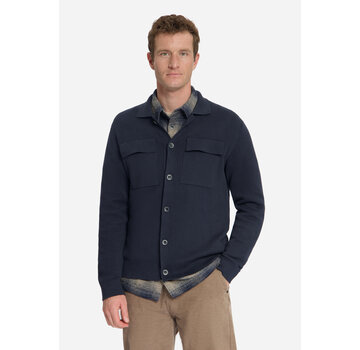 No Excess No Excess Vest Cardigan Full Button Heavy Knit Dark Night (33250801 - 178)