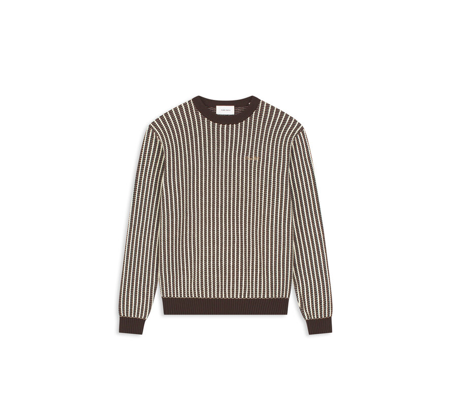 Pullover Ladderstitch Dark Brown (26030803 - 96)