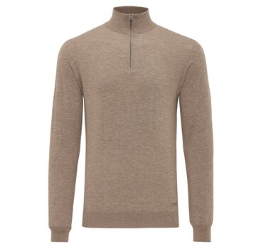 Tresanti Trui Half Zip Firenze Light Brown (TRKWJE131 - 401)