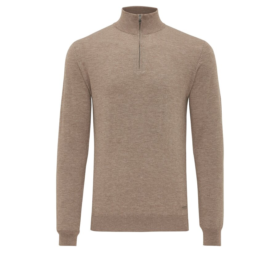 Tresanti Trui Half Zip Firenze Light Brown (TRKWJE131 - 401)