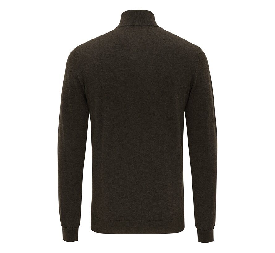 Tresanti Trui Half Zip Firenze Dark Brown (TRKWJE131 - 402)