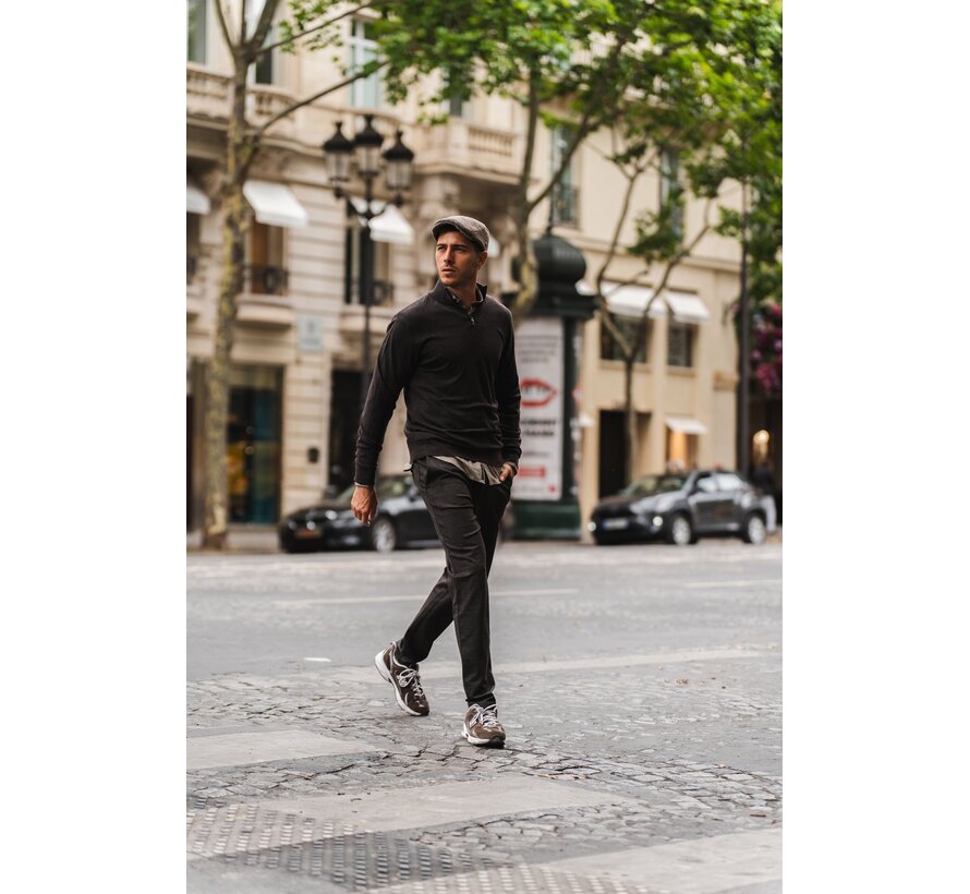 Tresanti Trui Half Zip Firenze Dark Brown (TRKWJE131 - 402)