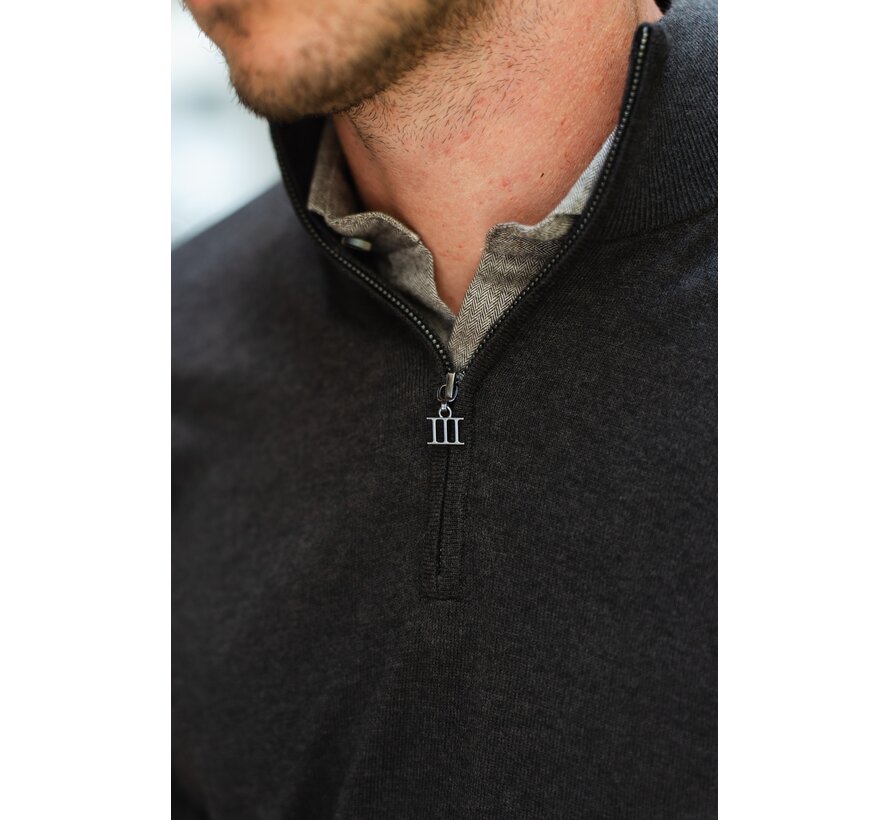 Tresanti Trui Half Zip Firenze Dark Brown (TRKWJE131 - 402)