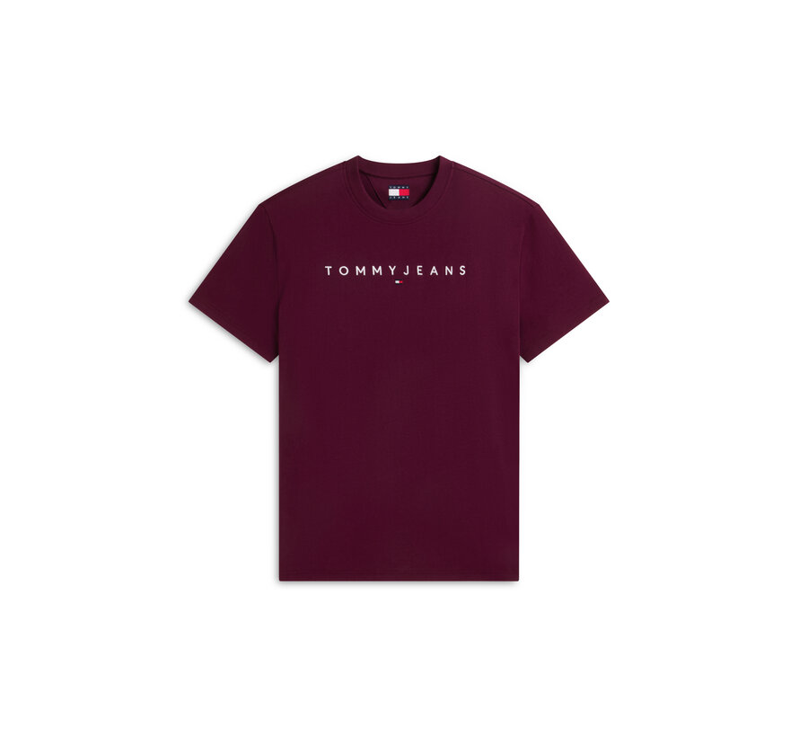 Tommy Hilfiger Jeans T-Shirt Reg Linear Logo Calypso Berry (DM0DM20744 - V11)