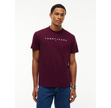 Tommy Hilfiger Tommy Hilfiger Jeans T-Shirt Reg Linear Logo Calypso Berry (DM0DM20744 - V11)