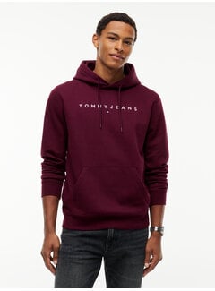 Tommy Hilfiger Tommy Hilfiger Jeans Hooded Sweater Reg Linear Logo Calypso Berry (DM0DM20746 - V11)