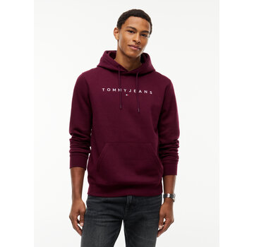 Tommy Hilfiger Tommy Hilfiger Jeans Hooded Sweater Reg Linear Logo Calypso Berry (DM0DM20746 - V11)