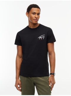 Tommy Hilfiger Tommy Hilfiger Jeans T-Shirt Slim Signature Chest Black (DM0DM23550 - BDS)