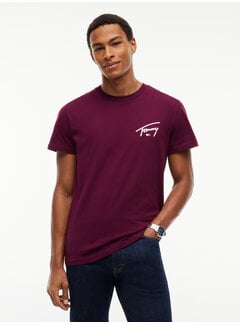 Tommy Hilfiger Tommy Hilfiger Jeans T-Shirt Slim Signature Chest Calypso Berry (DM0DM23550 - V11)