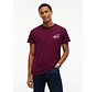 Tommy Hilfiger Jeans T-Shirt Slim Signature Chest Calypso Berry (DM0DM23550 - V11)