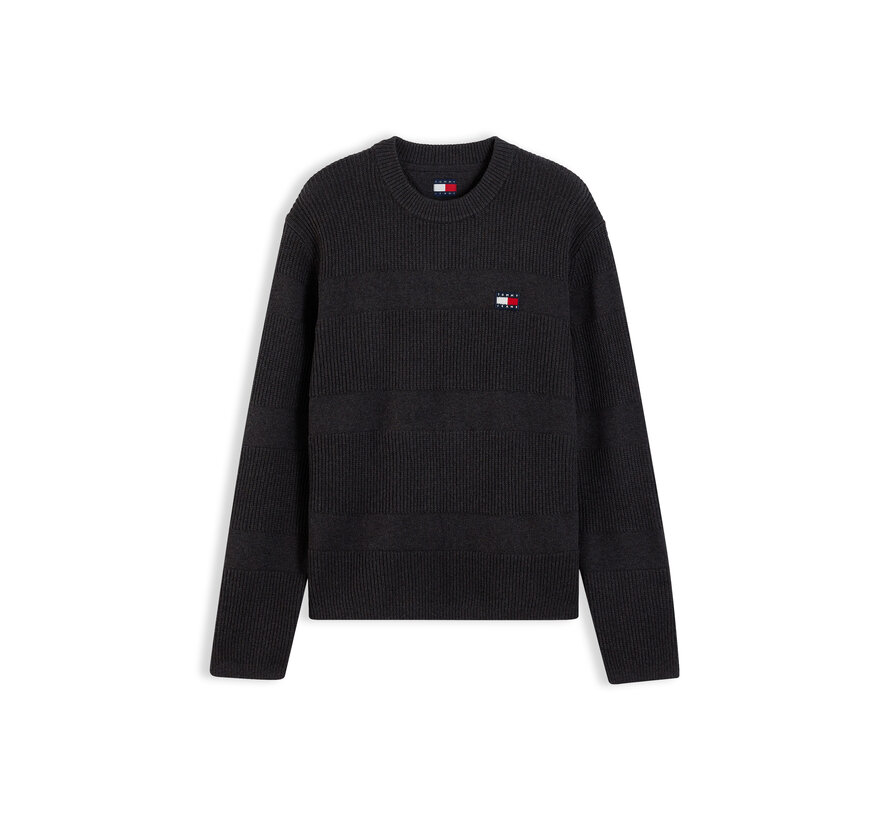 Tommy Hilfiger Jeans Trui Reg Textured Black (DM0DM23571 - H08)