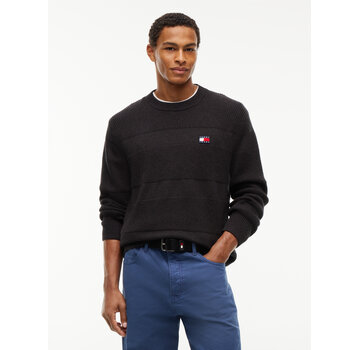 Tommy Hilfiger Tommy Hilfiger Jeans Trui Reg Textured Black (DM0DM23571 - H08)