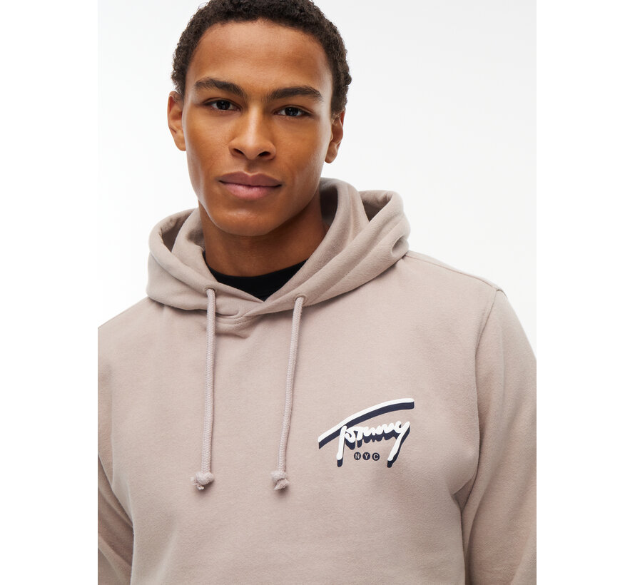 Tommy Hilfiger Jeans Hooded Sweater Reg NYC Signature Limestone Dust (DM0DM23583 - PKE)