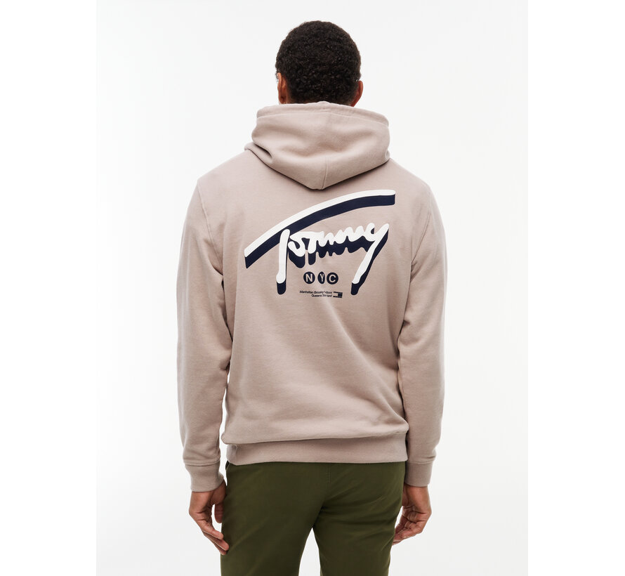 Tommy Hilfiger Jeans Hooded Sweater Reg NYC Signature Limestone Dust (DM0DM23583 - PKE)