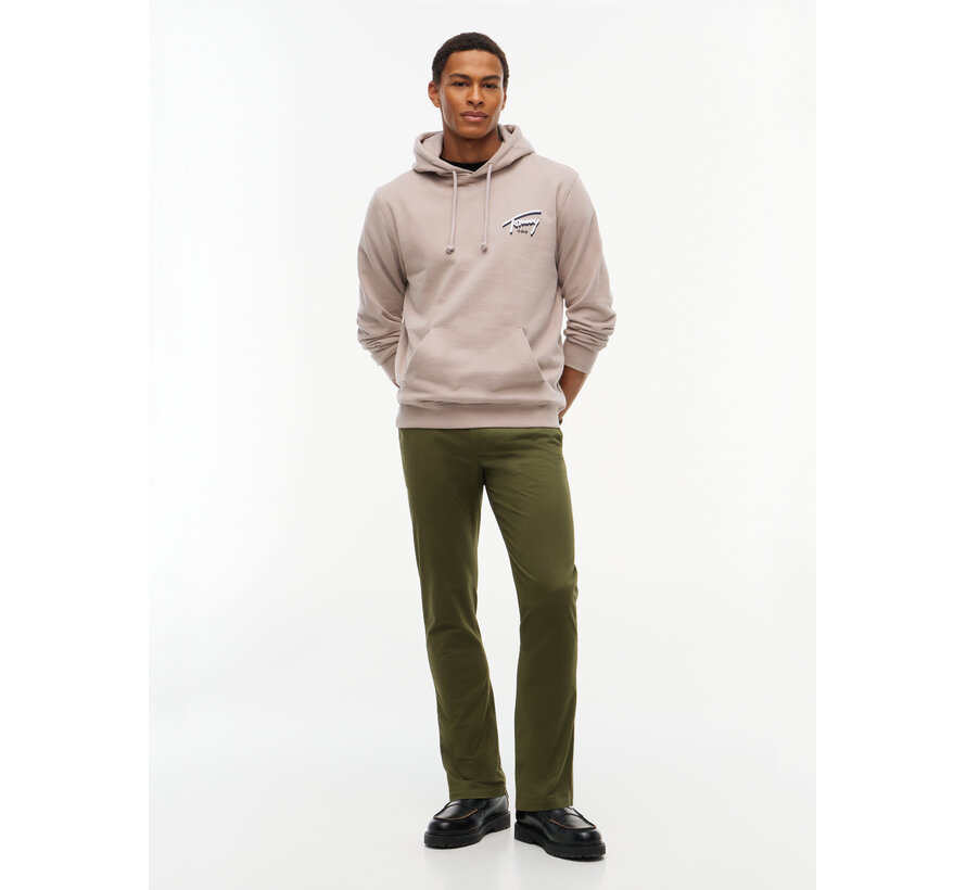 Tommy Hilfiger Jeans Hooded Sweater Reg NYC Signature Limestone Dust (DM0DM23583 - PKE)