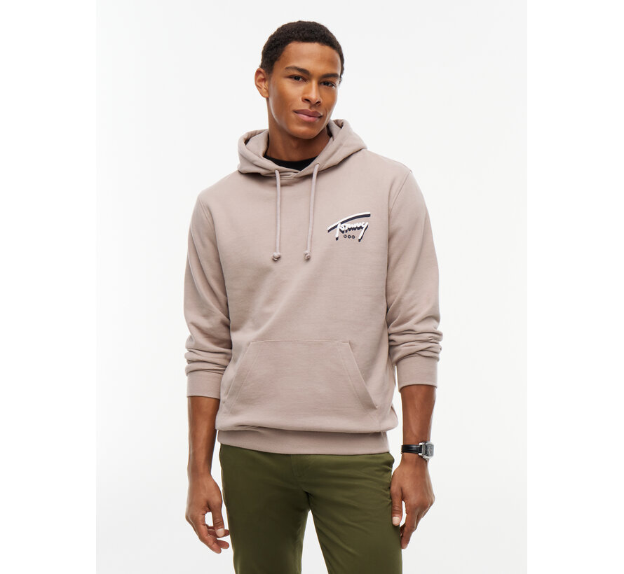 Tommy Hilfiger Jeans Hooded Sweater Reg NYC Signature Limestone Dust (DM0DM23583 - PKE)