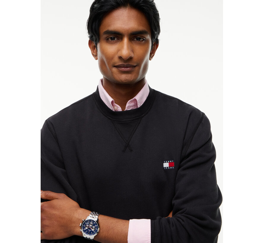 Tommy Hilfiger Jeans Sweater Reg Badge Crew Black (DM0DM23607 - BDS)