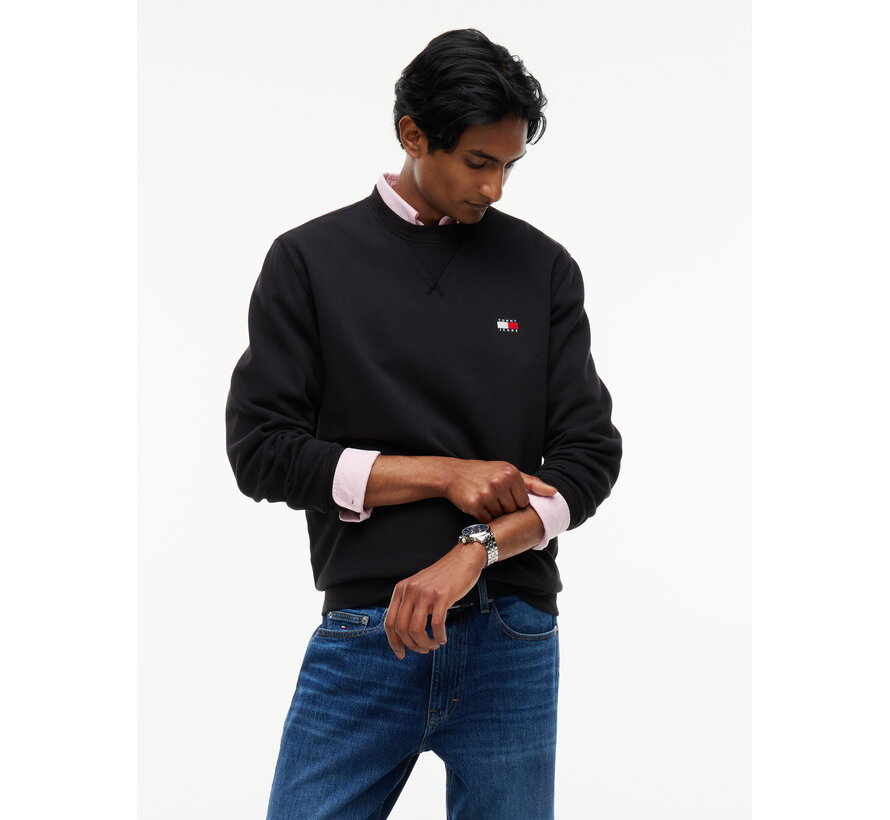 Tommy Hilfiger Jeans Sweater Reg Badge Crew Black (DM0DM23607 - BDS)