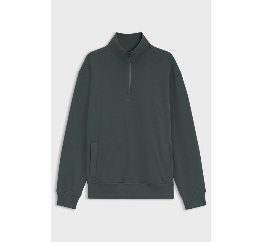 Hugo Boss Orange Sweater Half Zip Ze_Smallzip Open Green (50569548 - 377)