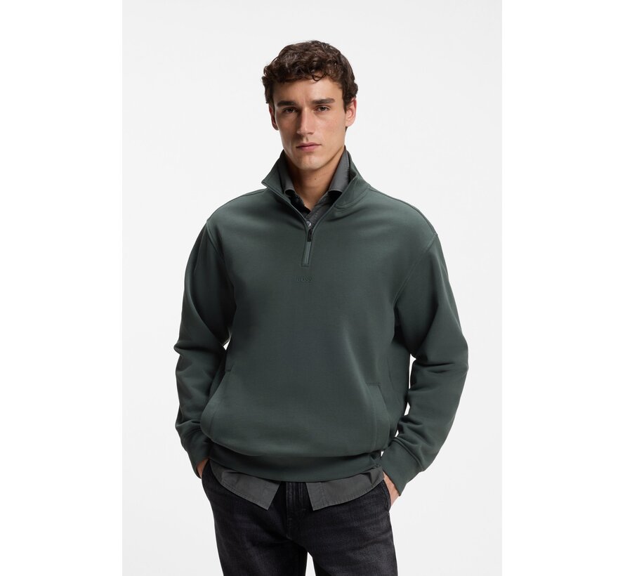 Hugo Boss Orange Sweater Half Zip Ze_Smallzip Open Green (50569548 - 377)