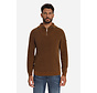Trui Half Zip High Neck Light Weight Chenille Caramel (33210967SN - 048)