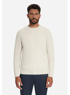 No Excess Pullover Crew Neck Melange Light Weight With Wool Stone (33210942 - 014)