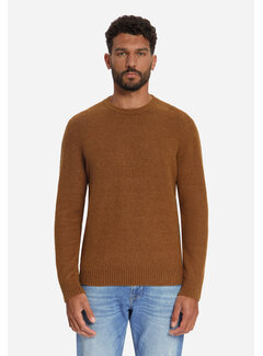 No Excess Pullover Crew Neck Melange Light Weight With Wool Caramel (33210942 - 048)