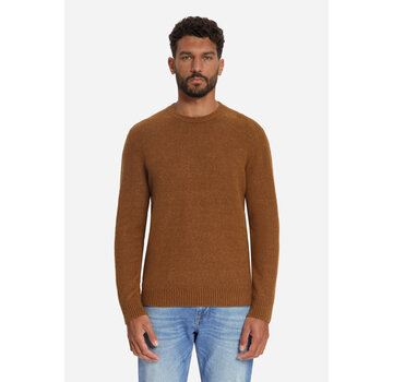 No Excess Pullover Crew Neck Melange Light Weight With Wool Caramel (33210942 - 048)