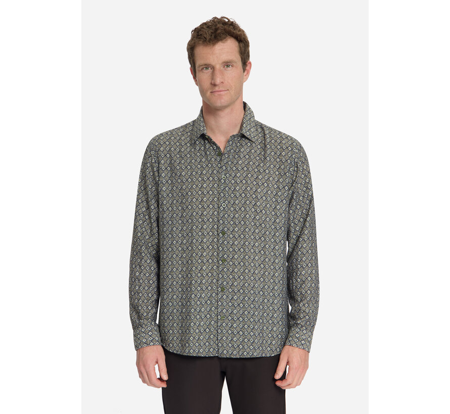 Overhemd Allover Printed Moss (33450951 - 152)