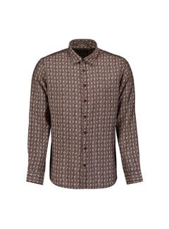 No Excess Overhemd Allover Printed Light Brown (33450951 - 041)